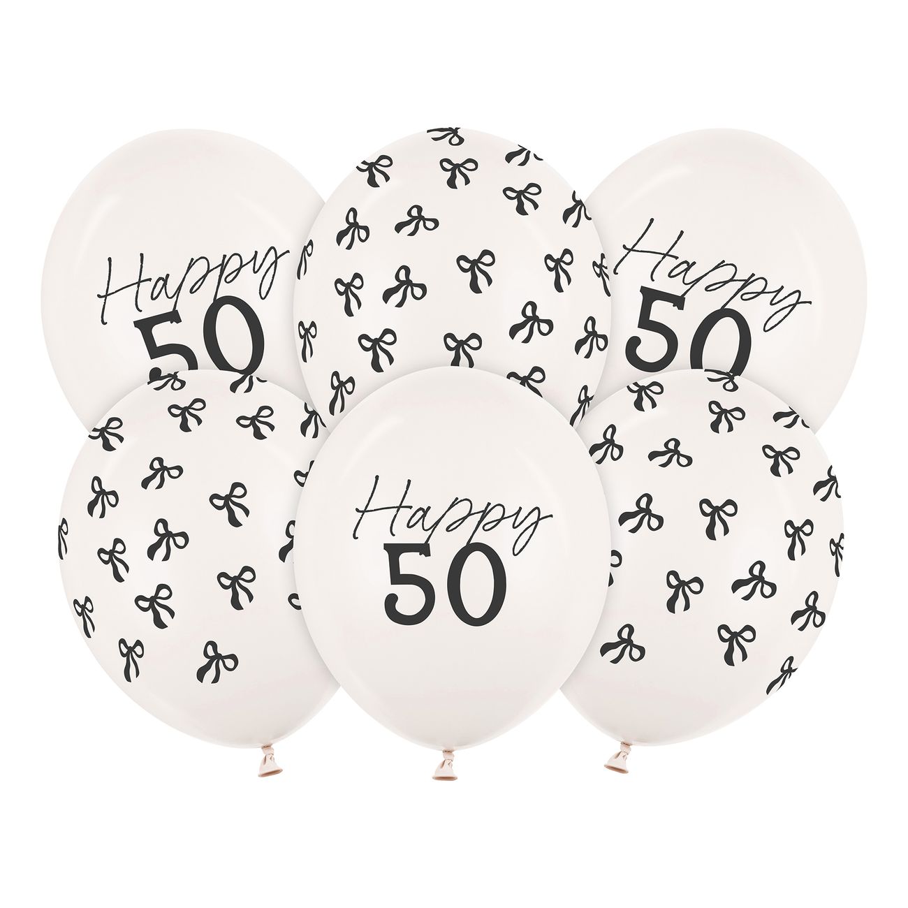 Ballonger Happy 50 med Rosetter