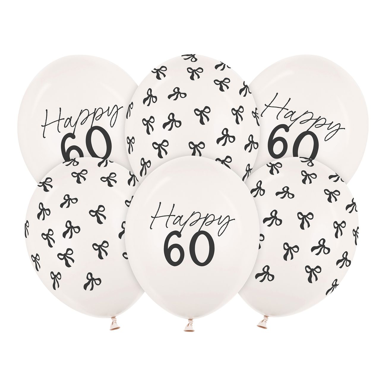 Ballonger Happy 60 med Rosetter