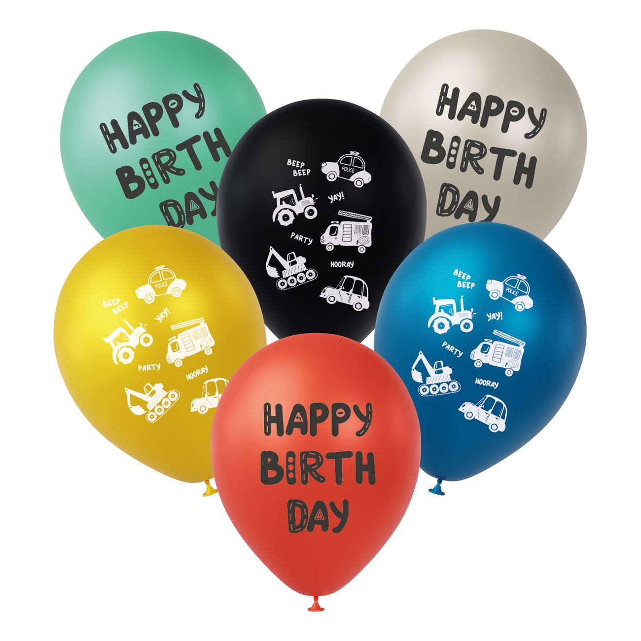 Ballonger Happy Birthday Vägarbete