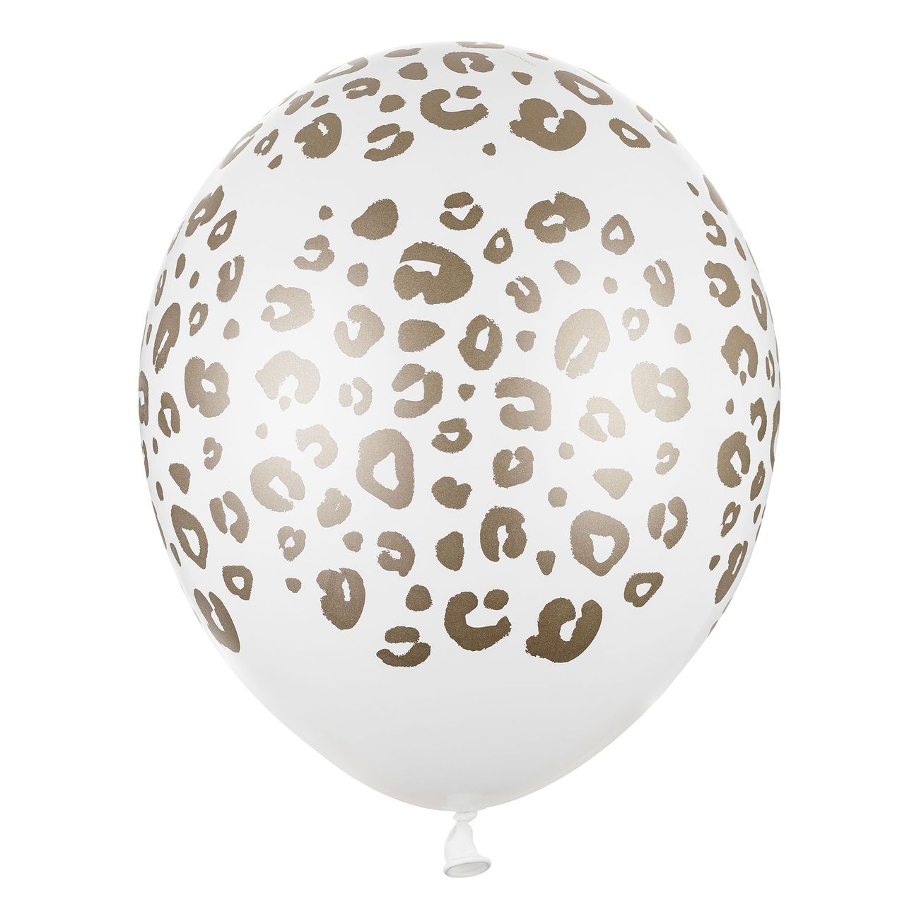 Ballonger Leopardmönster Guld/Vit