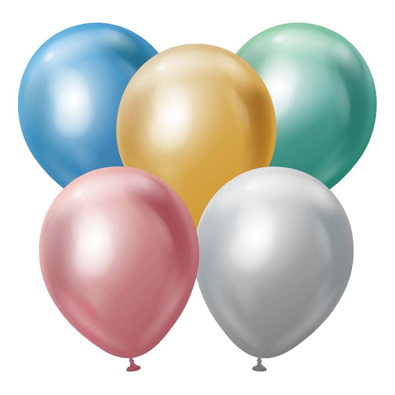 Ballonger Professional Flerfärgade Chrome