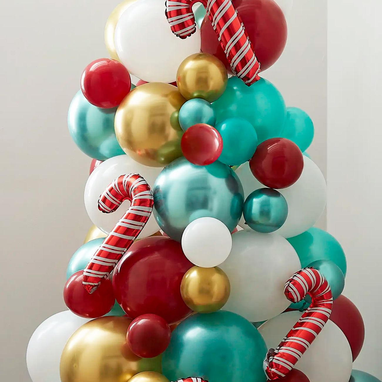 Ballongfigur Julgran Röd/Grön