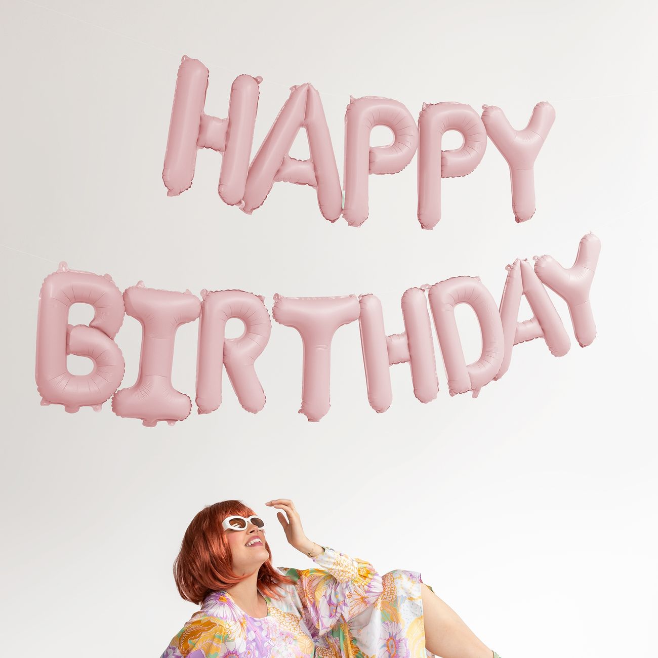 Amscan Striscione Festa Compleanno Happy Birthday Rosa Con Scritta - 2,13 M