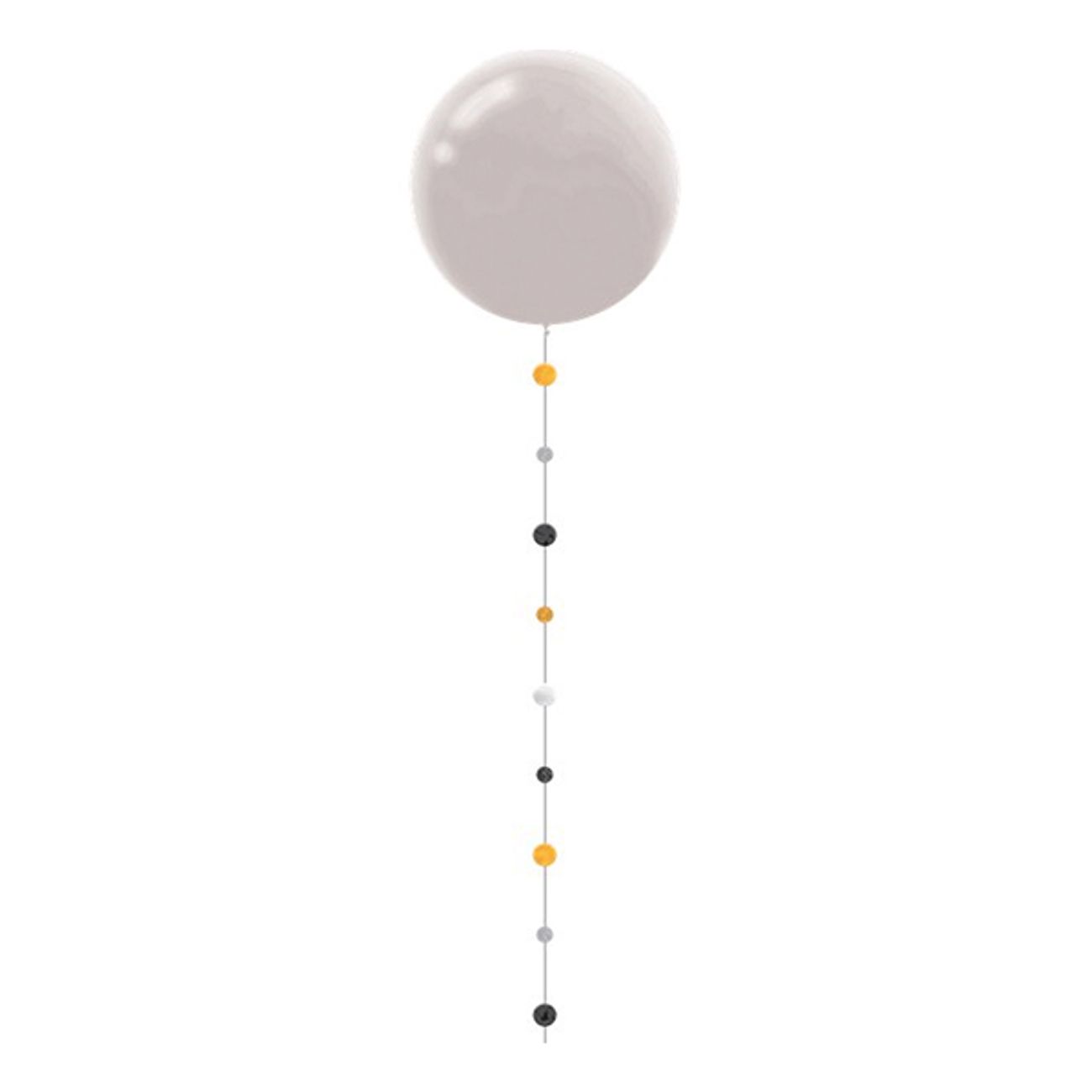 ballongsvans-cirklar-svartsilverguld-glitter-1