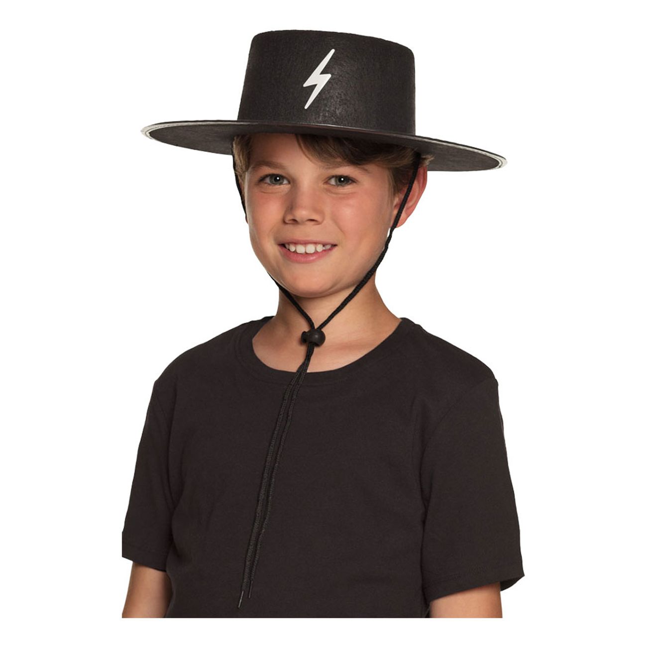 bandit-hatt-barn-med-halsrem-1
