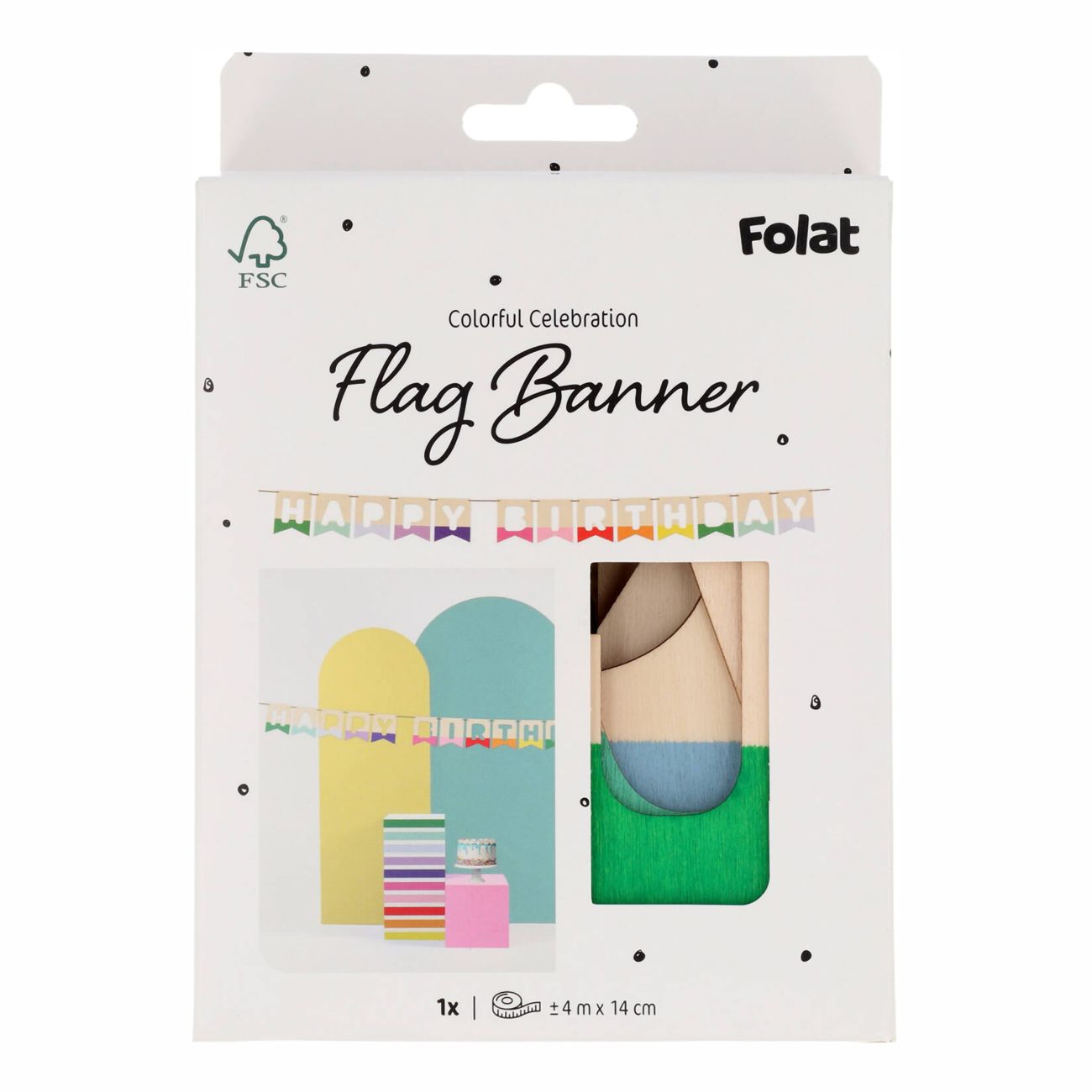 Banner Happy Birthday i træ