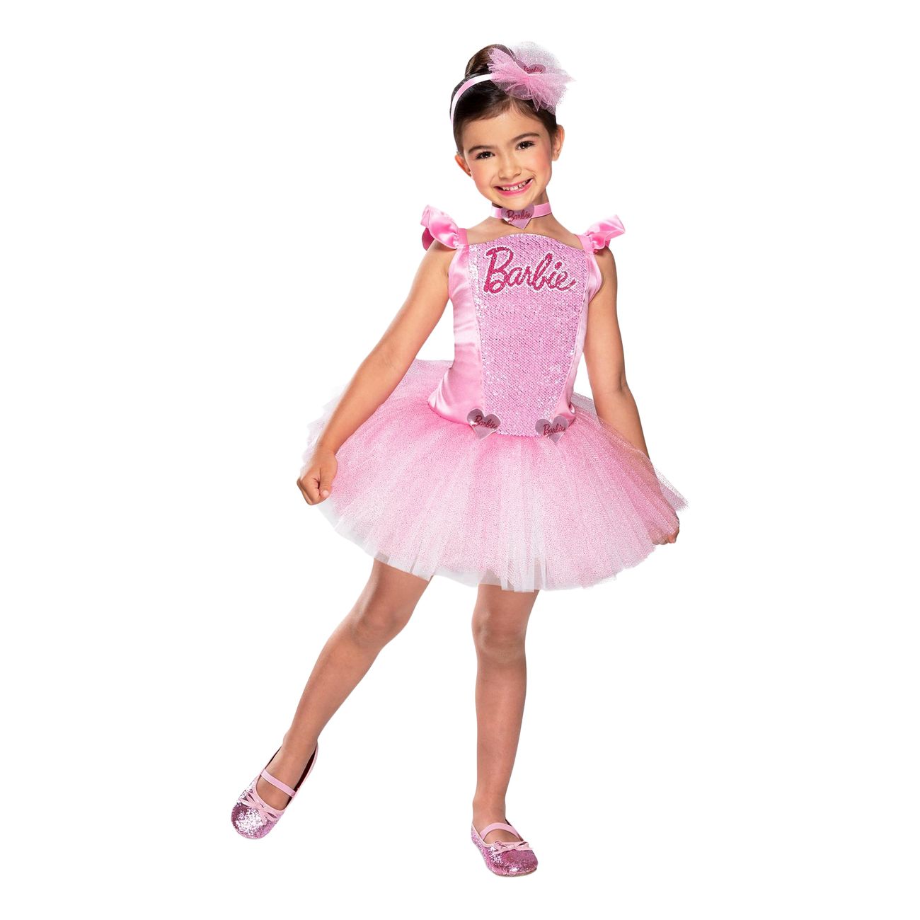 Barbie Ballerina Paljetter Barn Maskeraddräkt