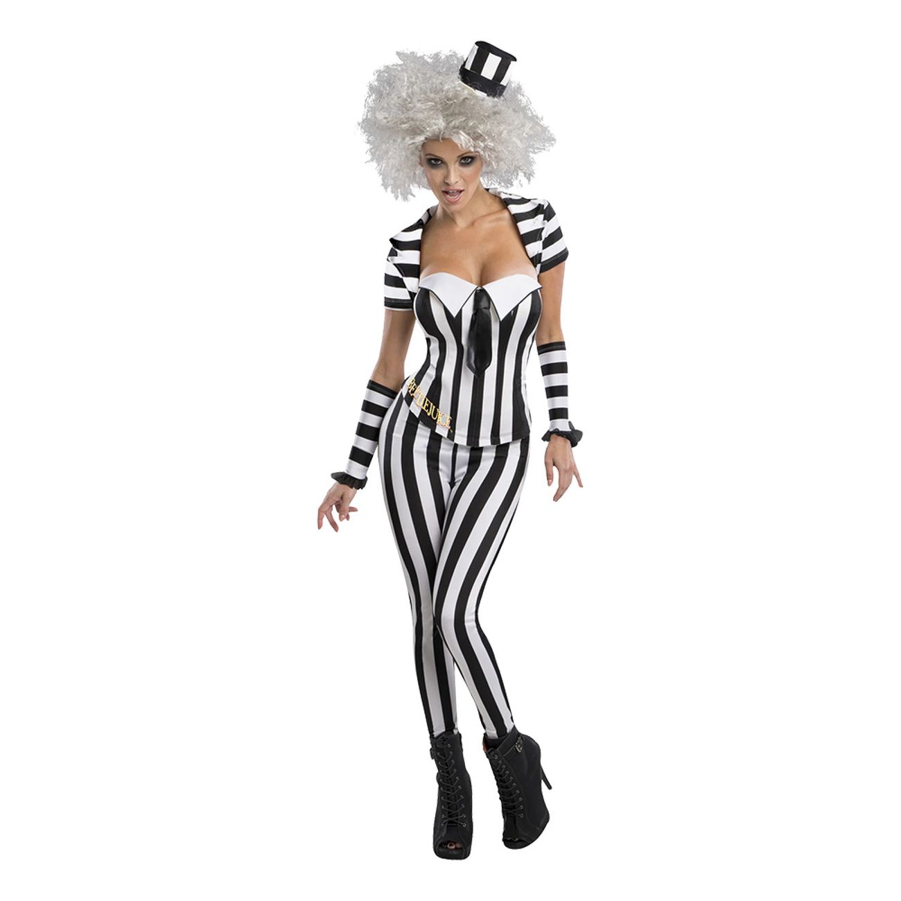 Beetlejuice Korsett Deluxe Karnevalskostyme