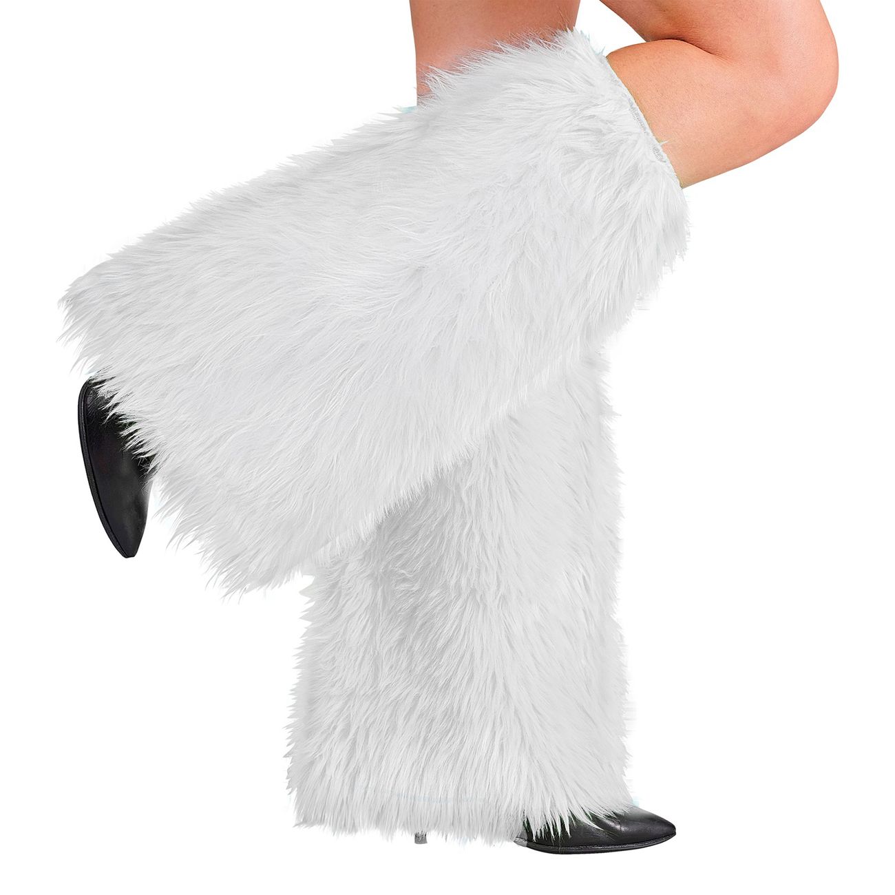 Fluffy Hvide Benvarmere