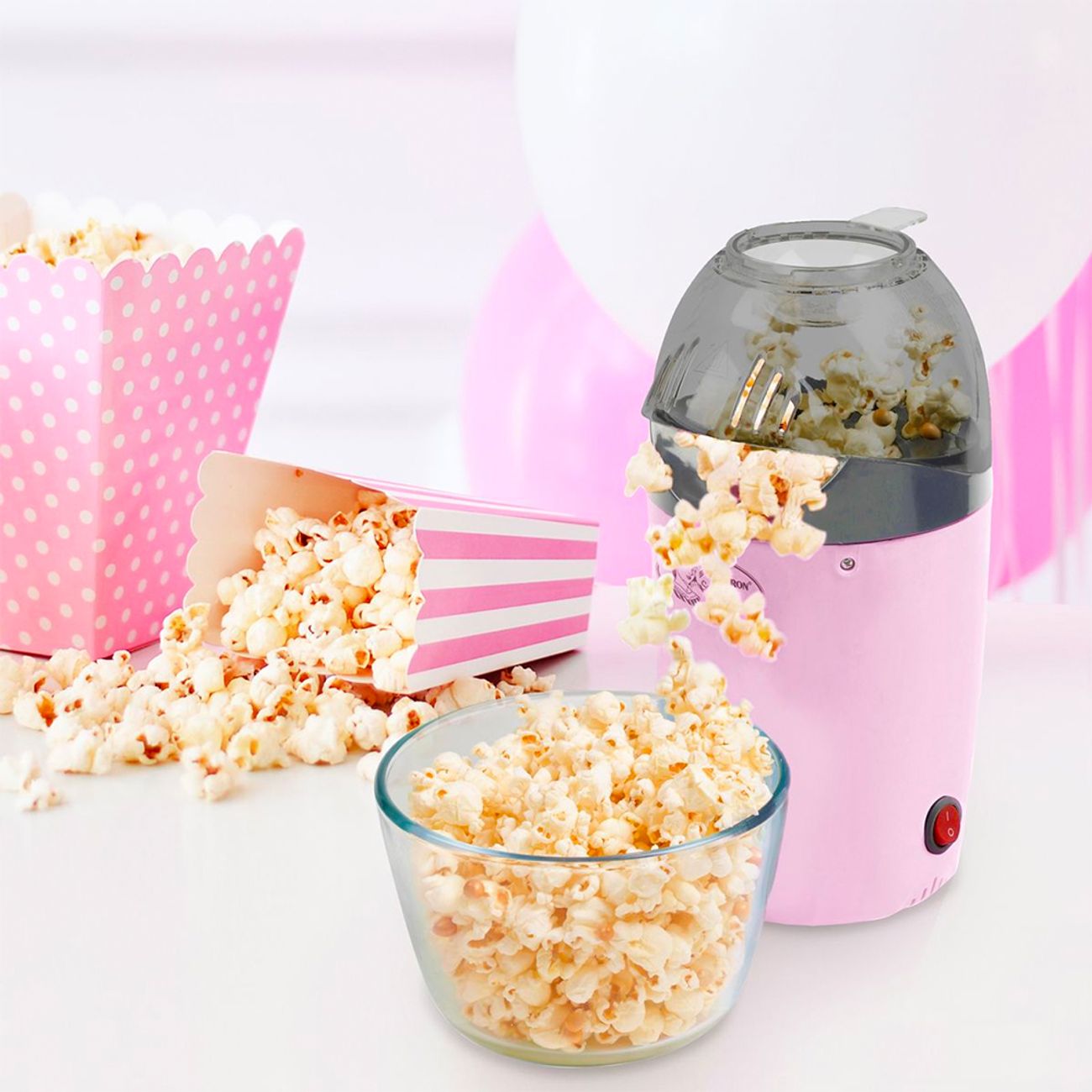 bestron-popcornmaskin-rosa-84060-2