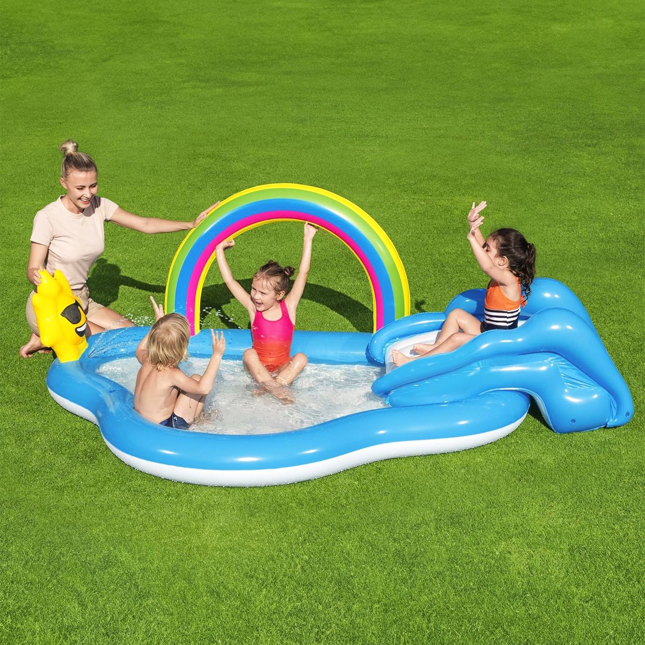 Bestway Uppblåsbar Barnpool Rainbow