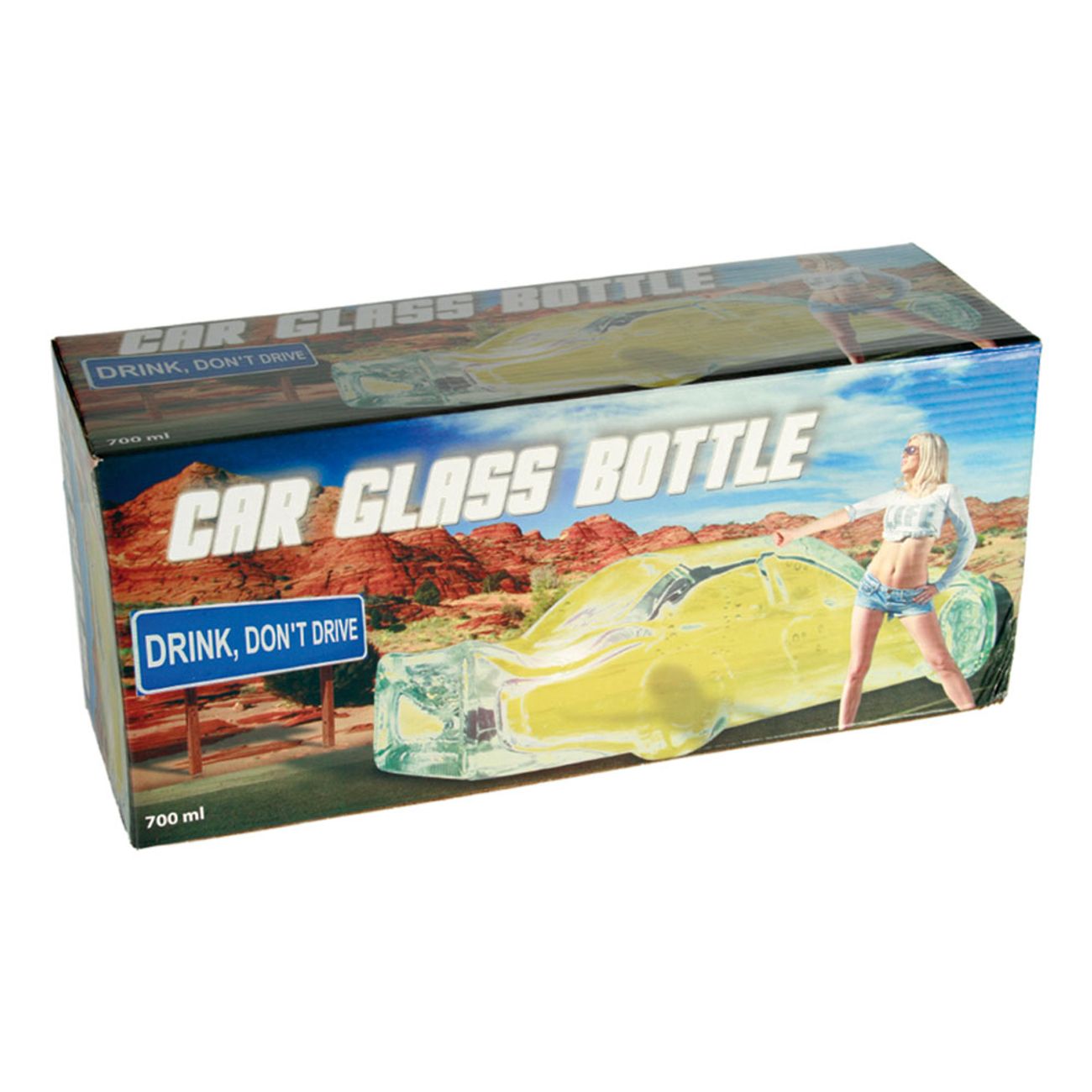 Bil Glasflaska