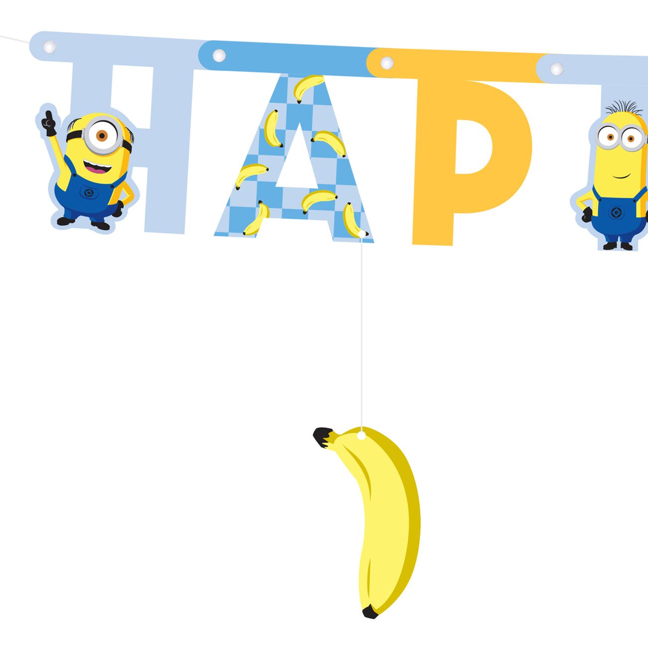 Bokstavsgirlang Happy Birthday Minions