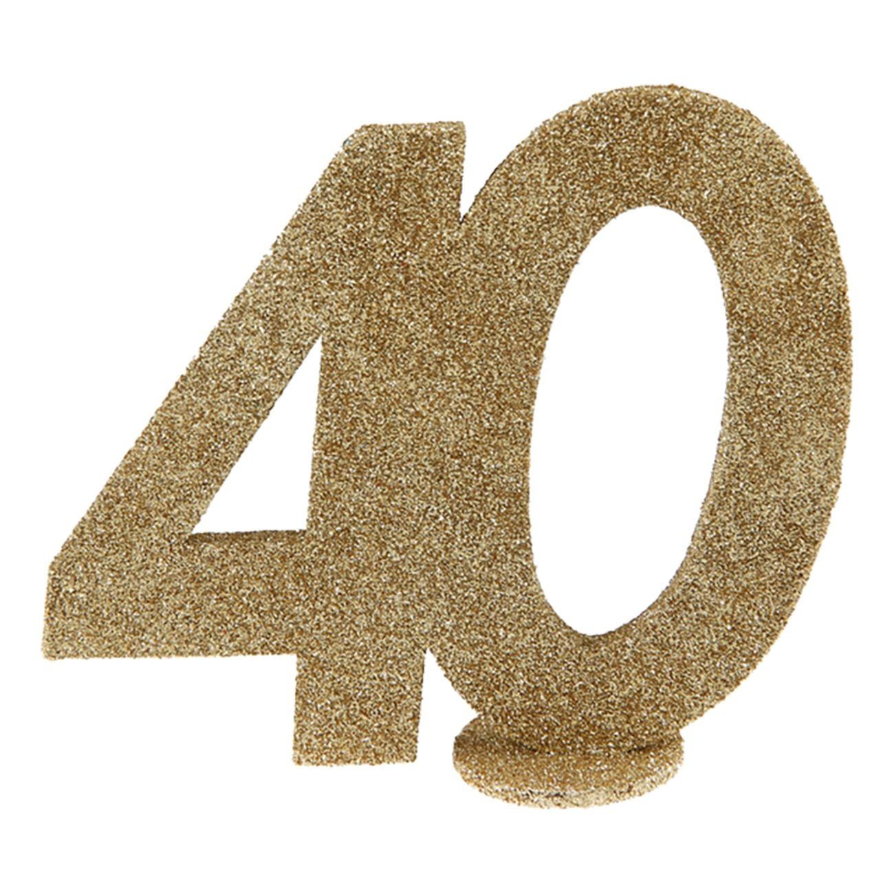Bordsdekoration 40 Glitter Guld