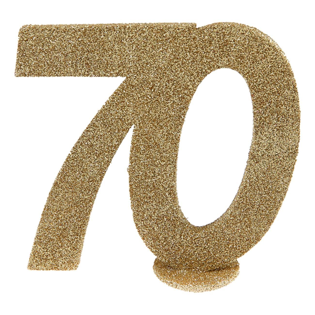 Bordsdekoration 70 Glitter Guld