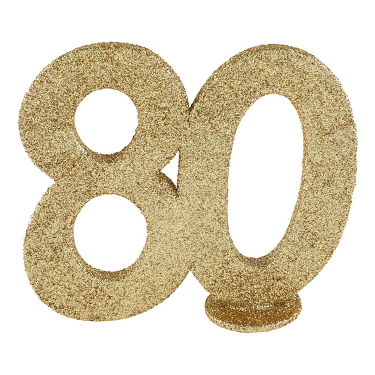 Bordsdekoration 80 Glitter Guld