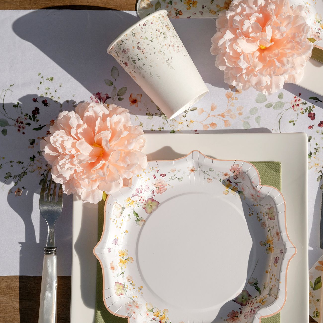 Bordsdekoration Pion Peach