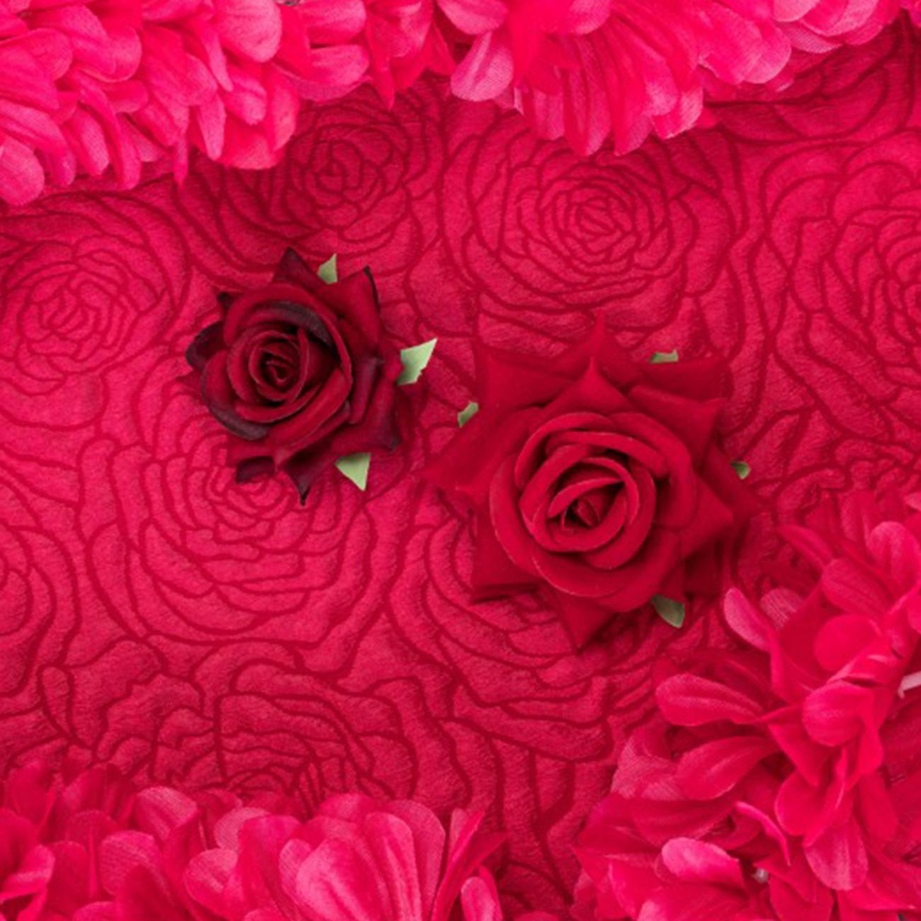 Bordsdekoration Rosor Röd Velvet