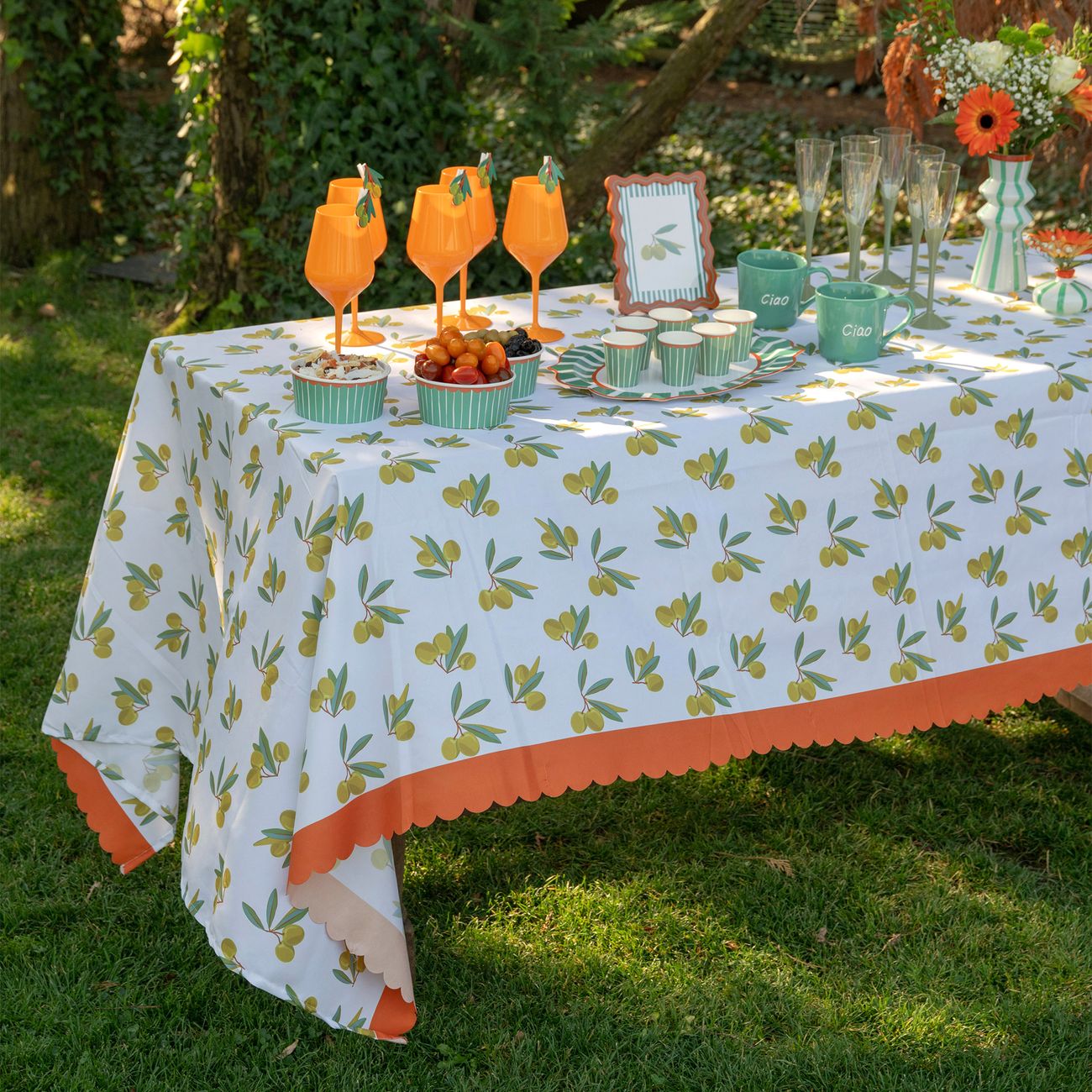 Bordsduk i Tyg Olivkvist