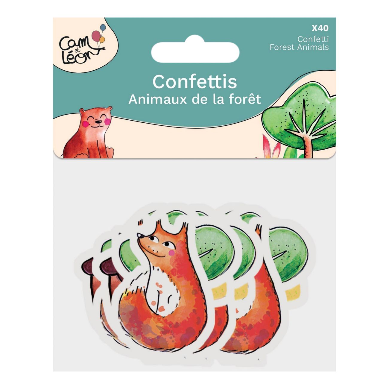 Bordskonfetti Skogsdjur