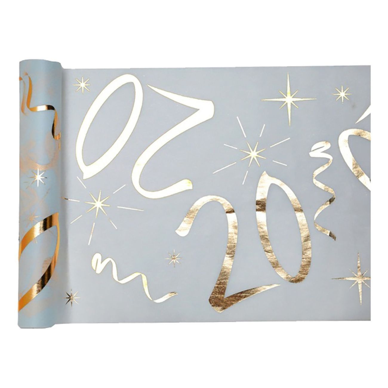 Bordslöpare 20 Vit/Guld