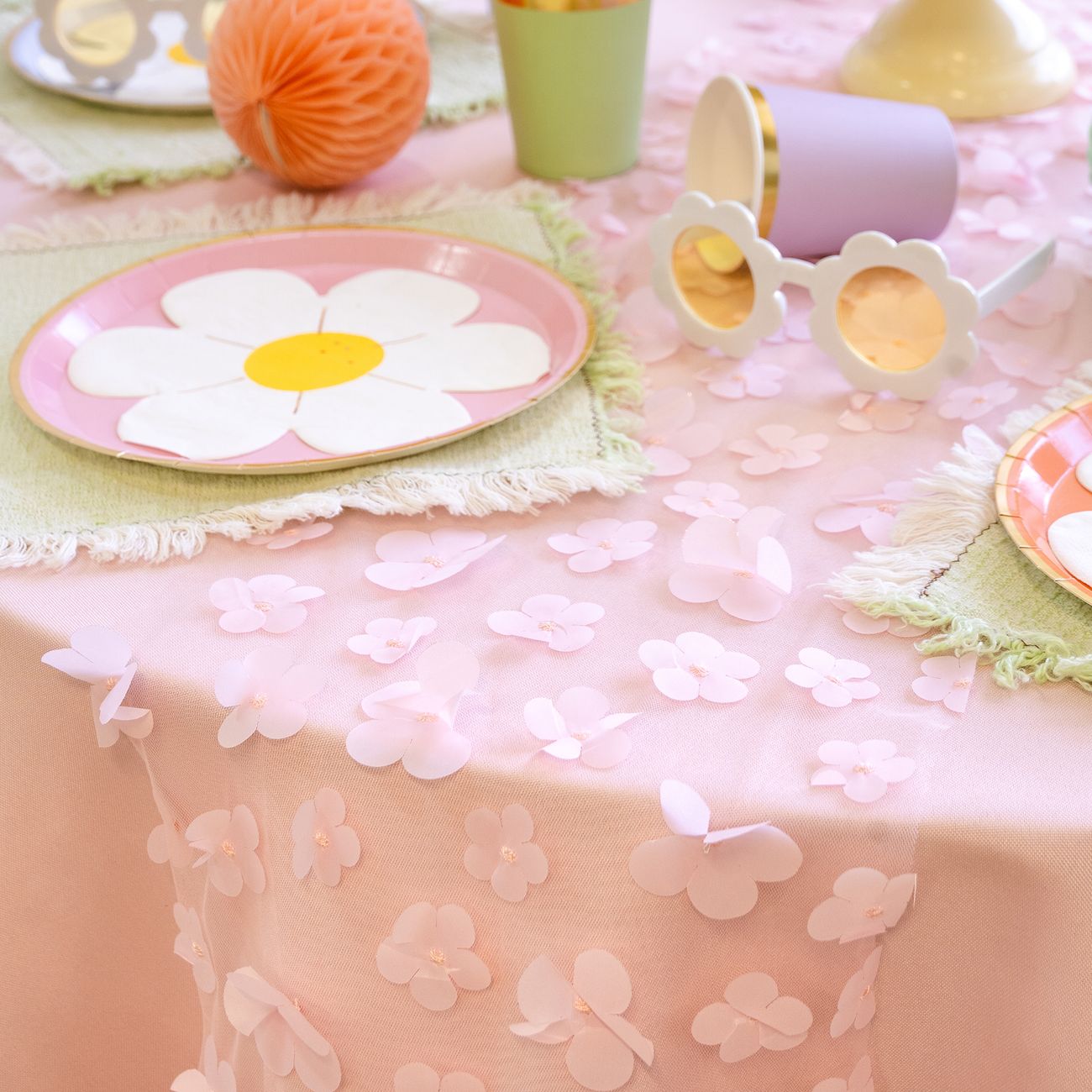 Bordslöpare Blommor Rosa Pastell