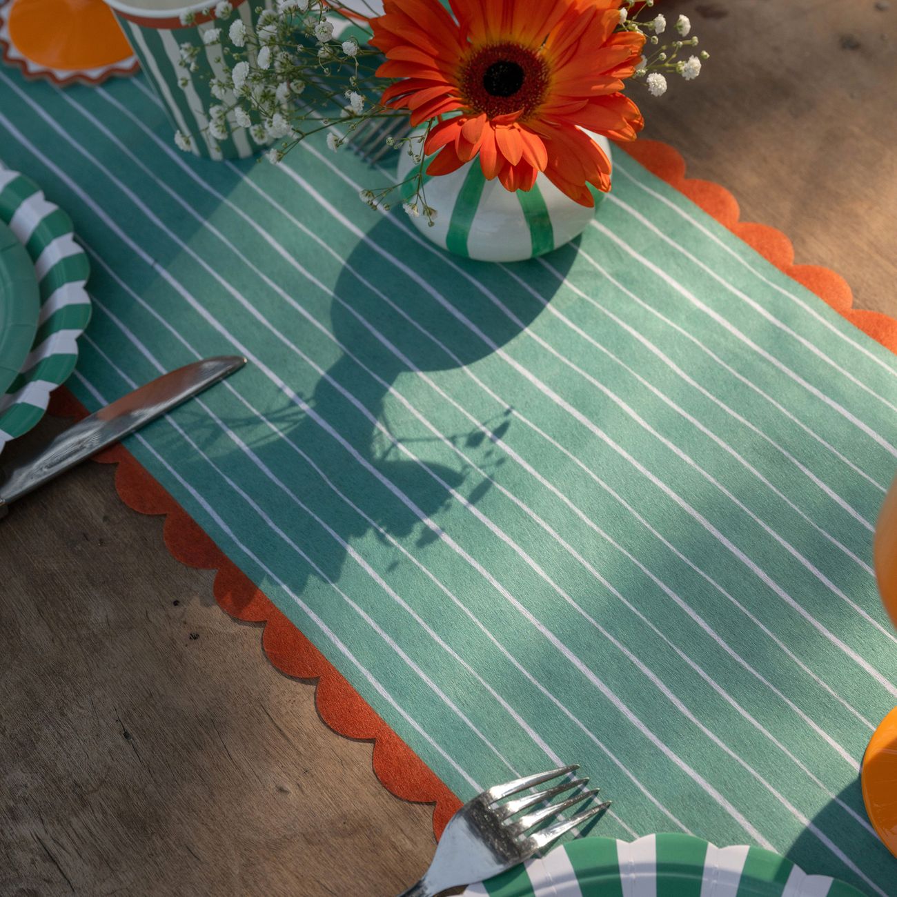 Bordslöpare Grön/Orange