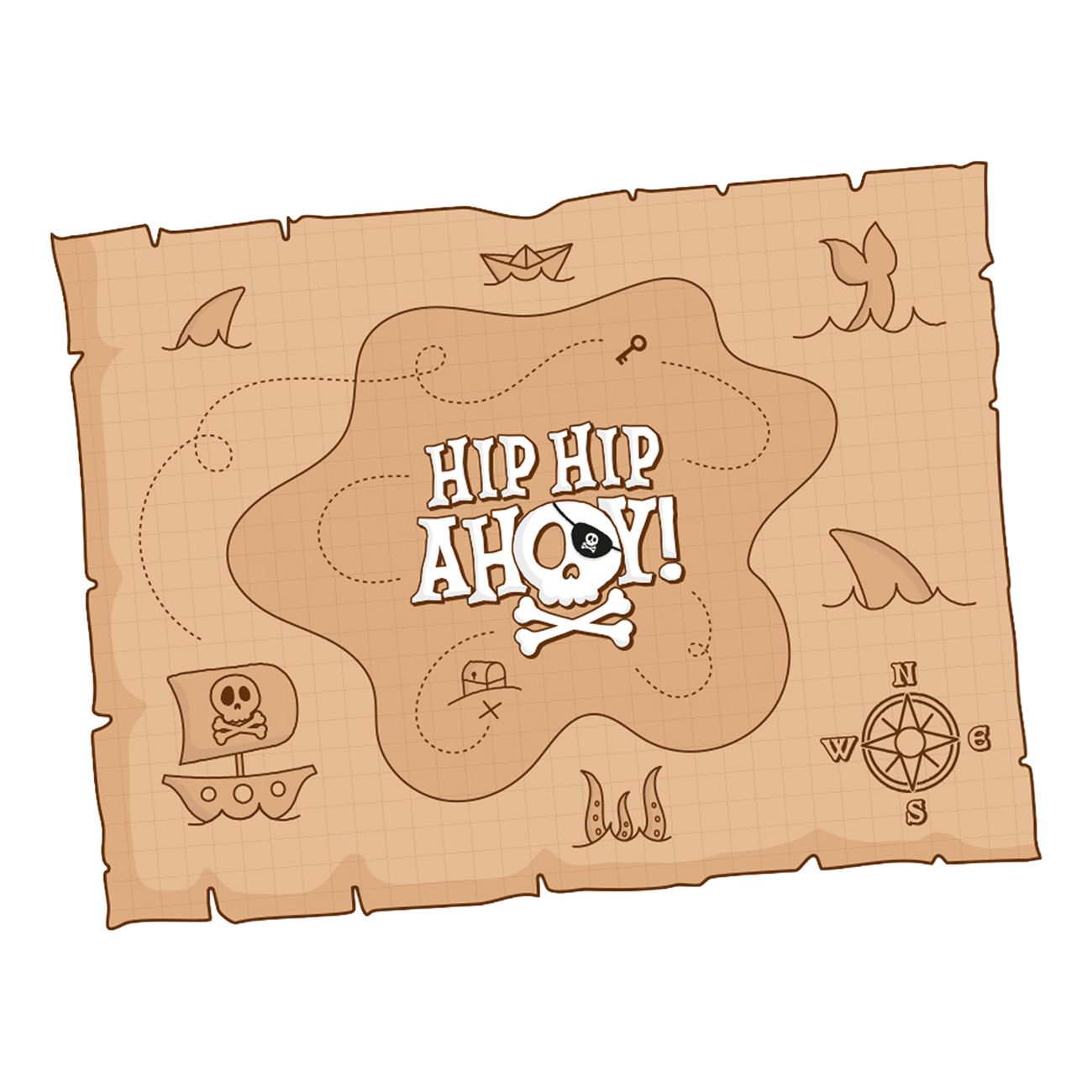 Bordstabletter Pirat Hip Hip Ahoy