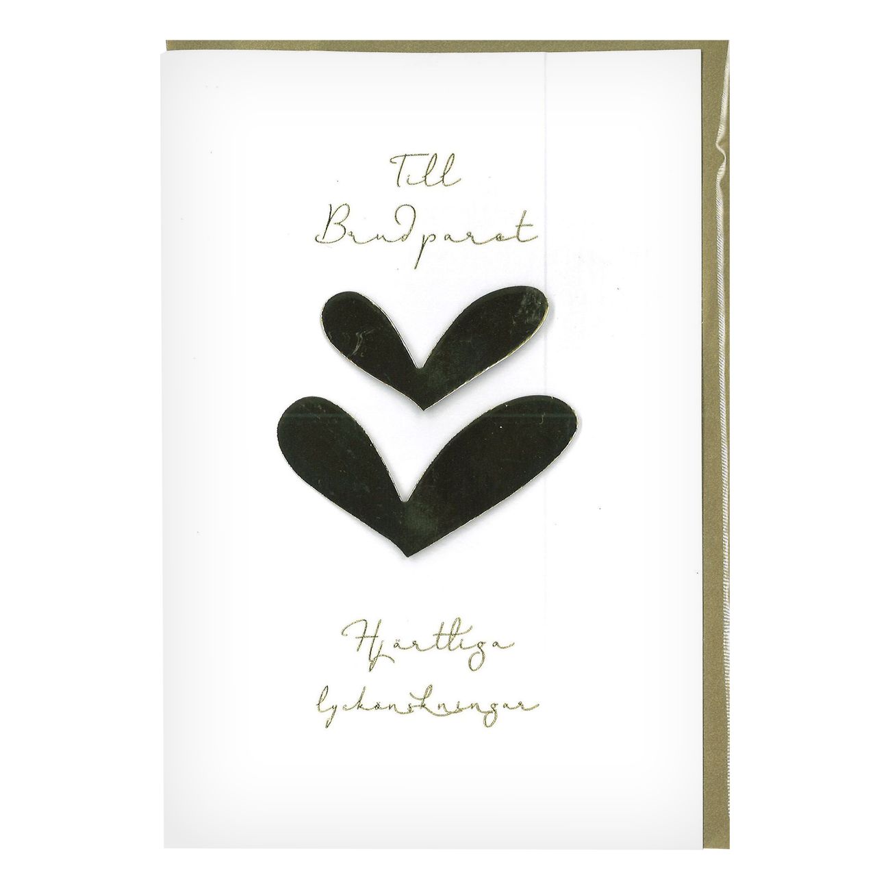 Bröllopskort Hjärtliga Gratulationer