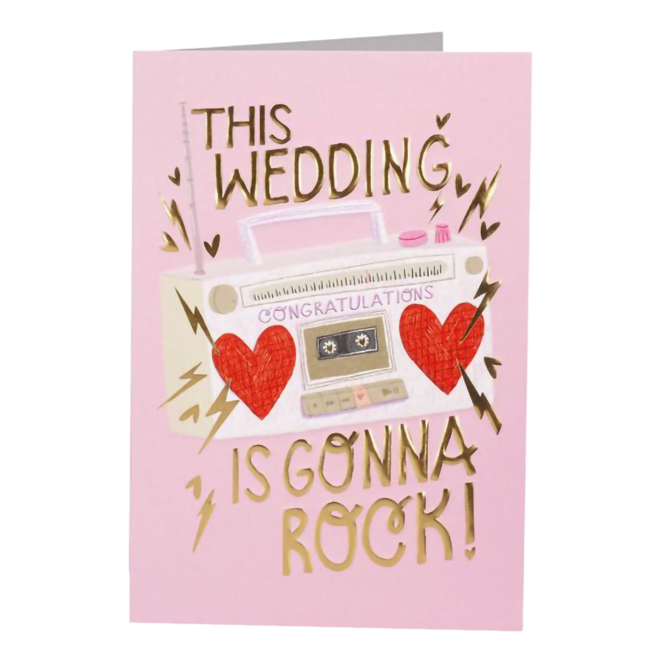 Bröllopskort Rock Wedding