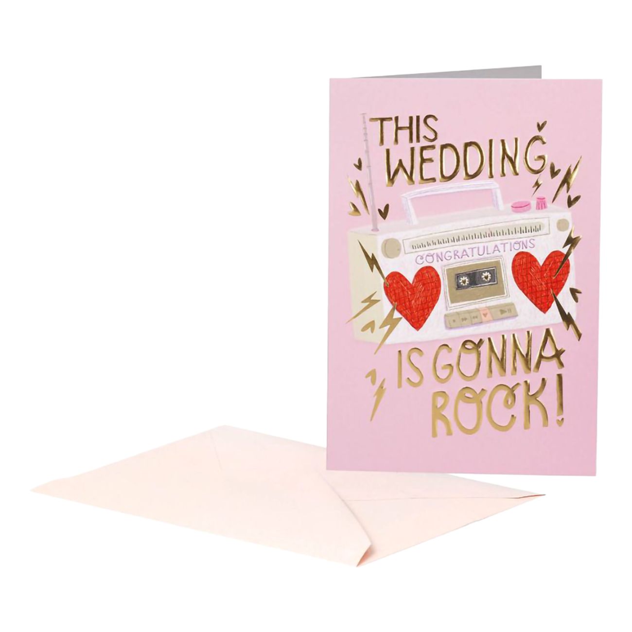 Bröllopskort Rock Wedding