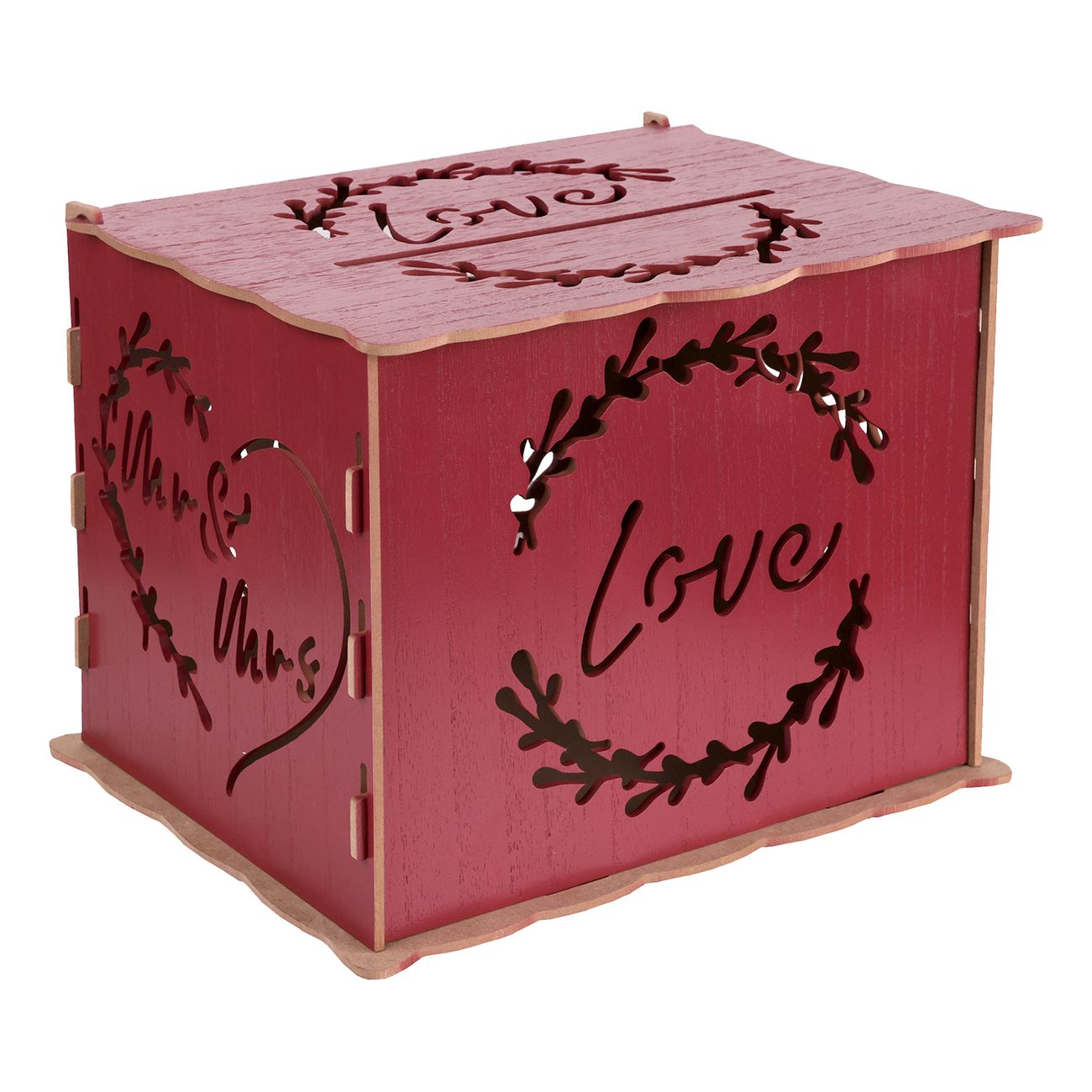 Bröllopslåda Love Mörkröd