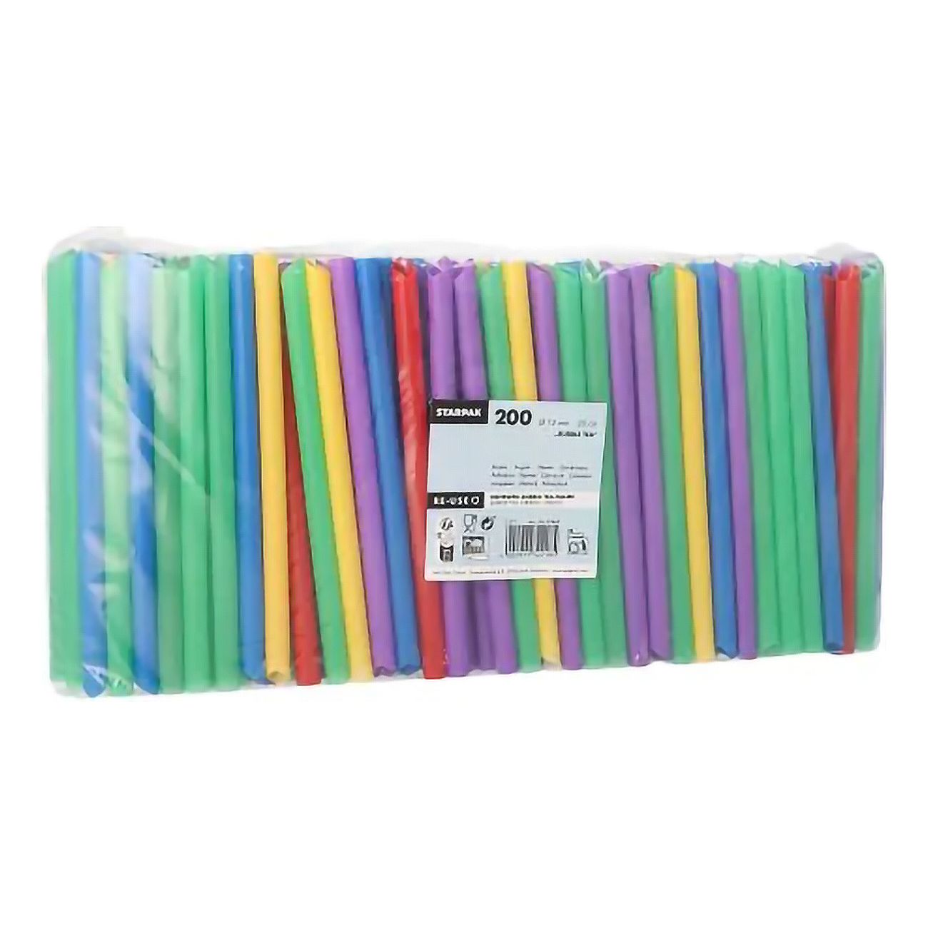 Bubble Tea Sugrör i Plast Mix