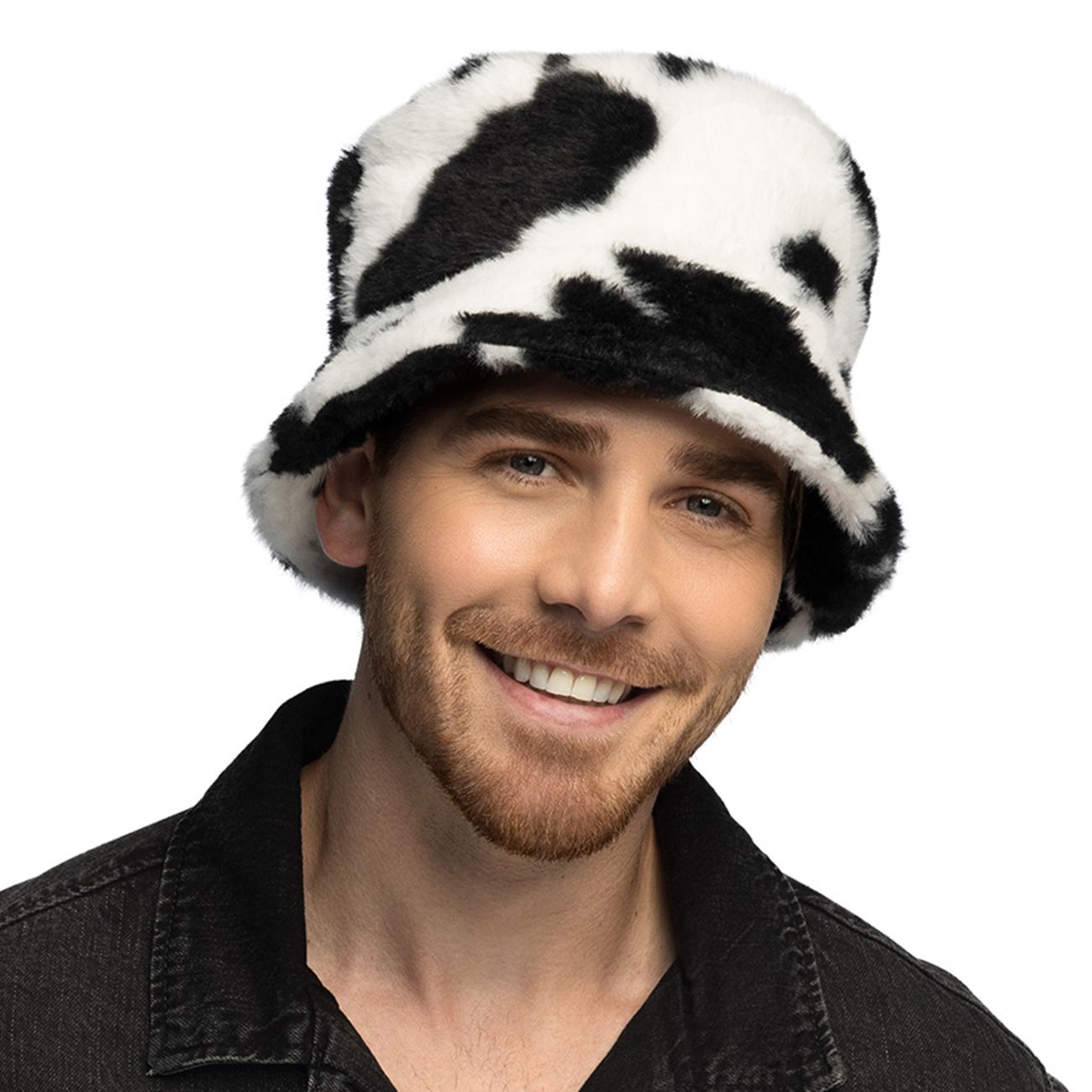 Bucket Hat i Fuskpäls Komönstrad