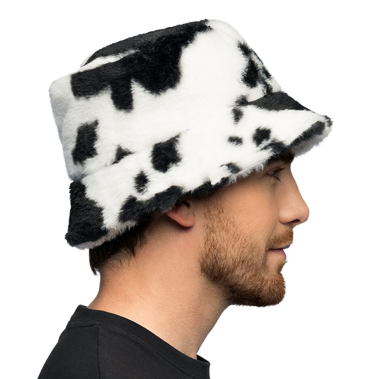 Bucket Hat i Fuskpäls Komönstrad