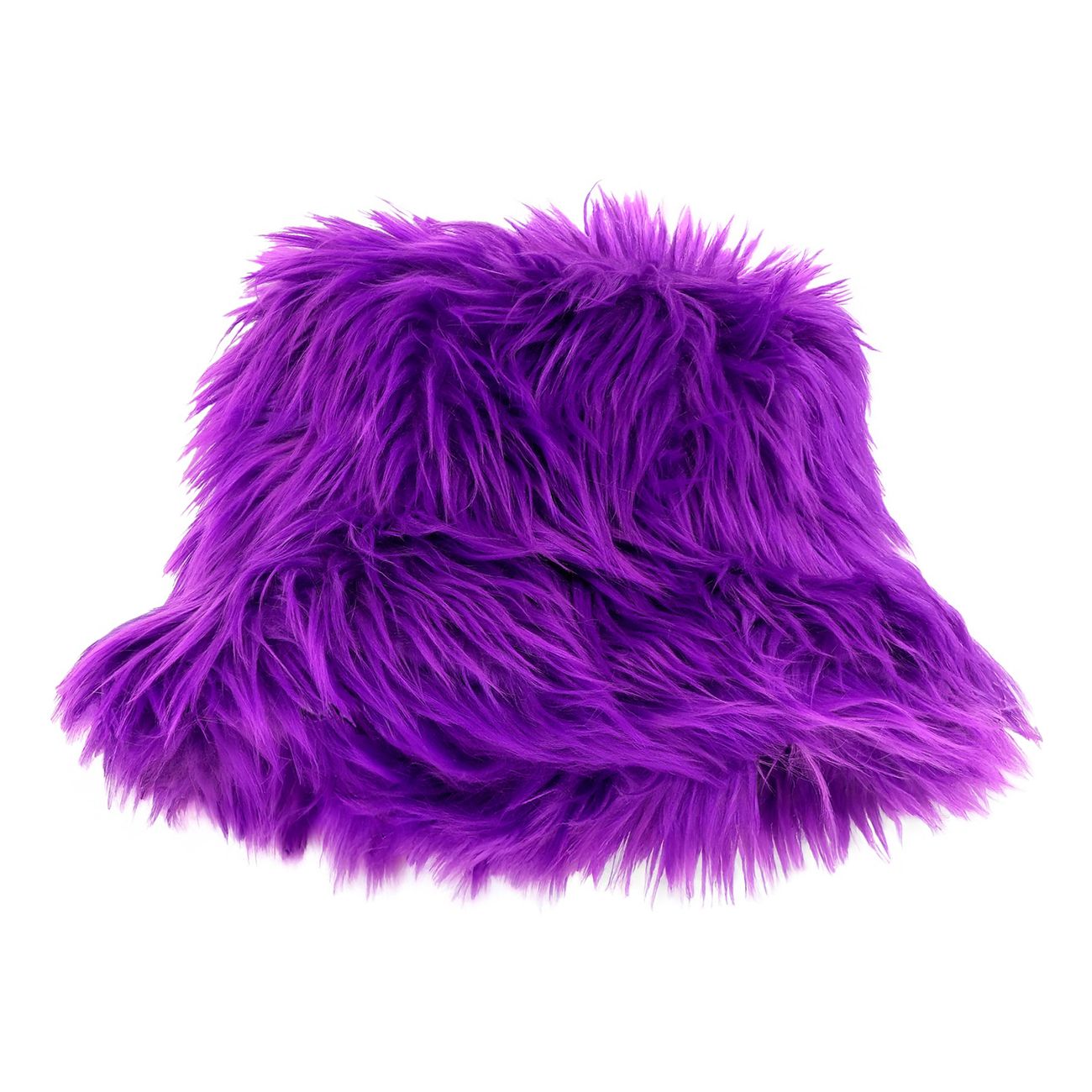 Bucket Hatt Fluffig Lila