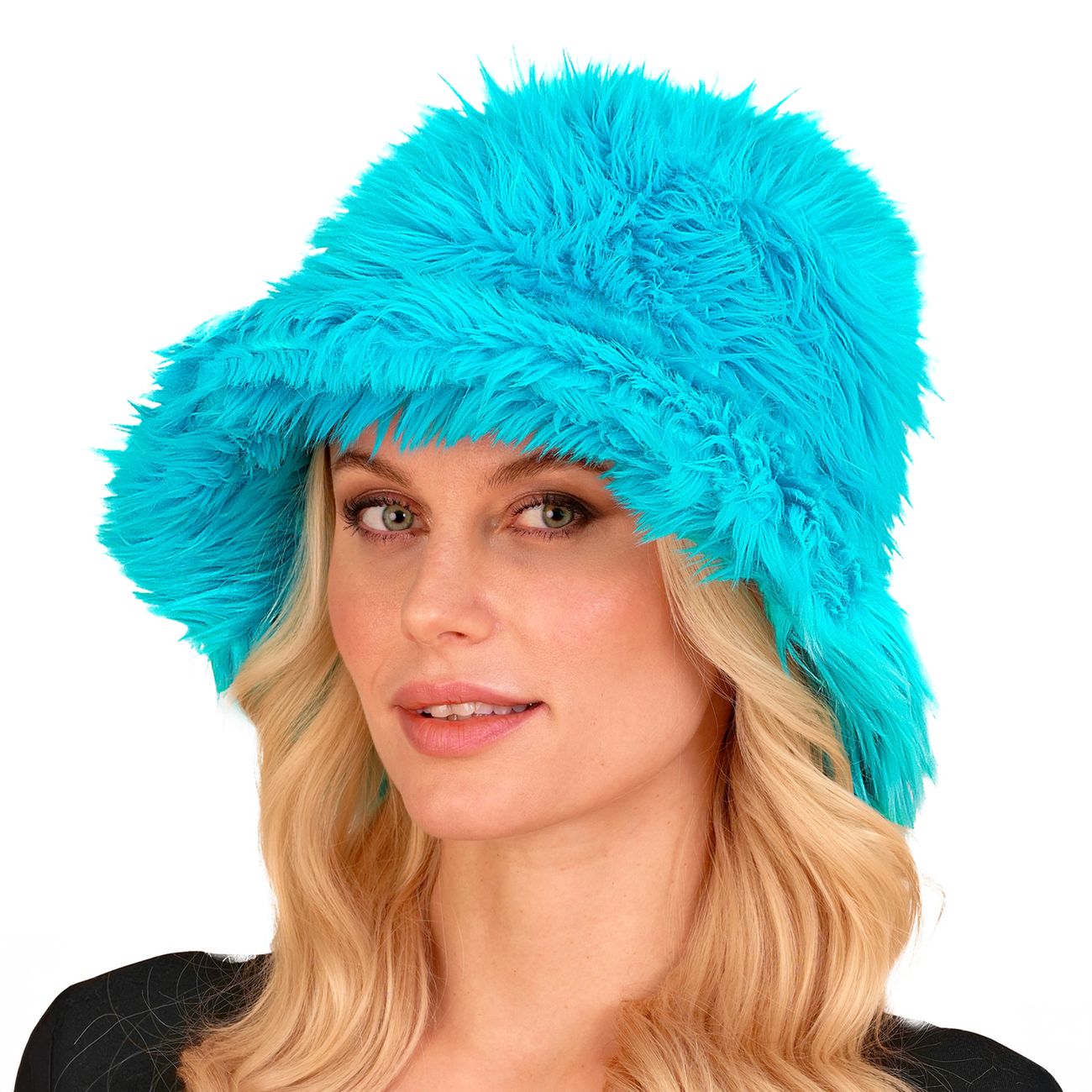 Bucket Hatt Fluffig Turkos