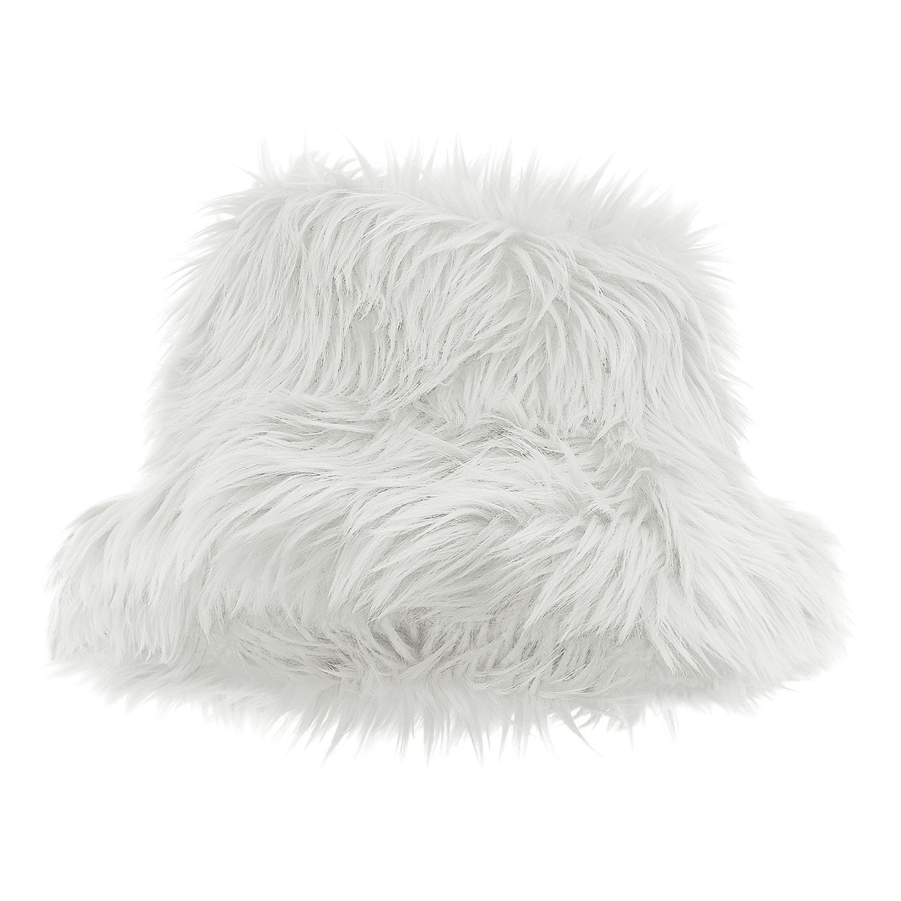 Bucket Hatt Fluffig Vit
