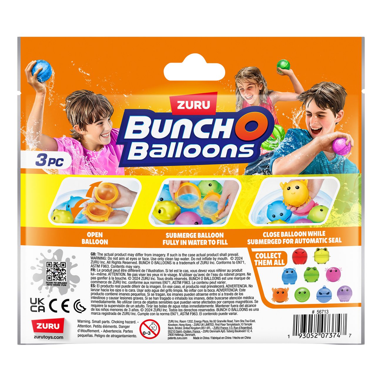 Bunch O Balloons Återanvändbara Vattenballonger Djur