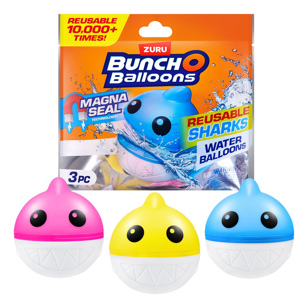 Bunch O Balloons Återanvändbara Vattenballonger Hajar