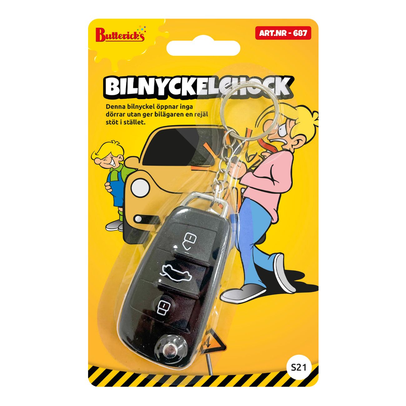 Butterick's Bilnyckelchock Skämtartikel