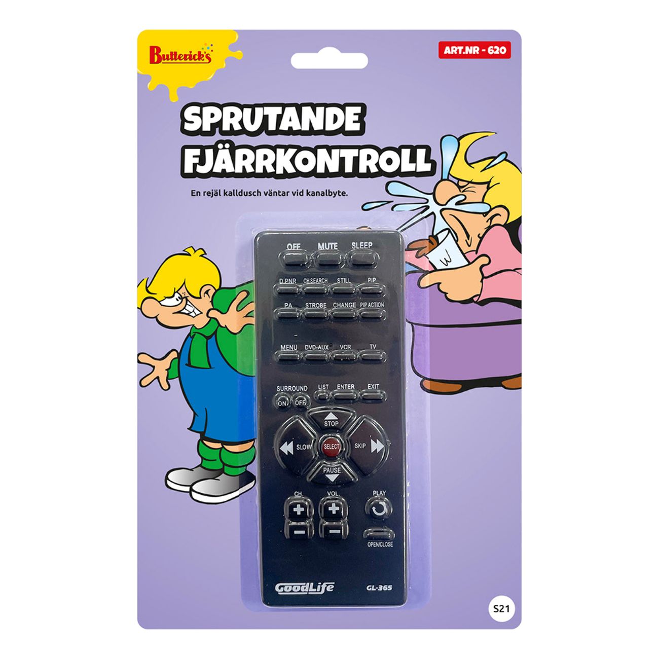 Butterick's Sprutande Fjärrkontroll Skämtartikel