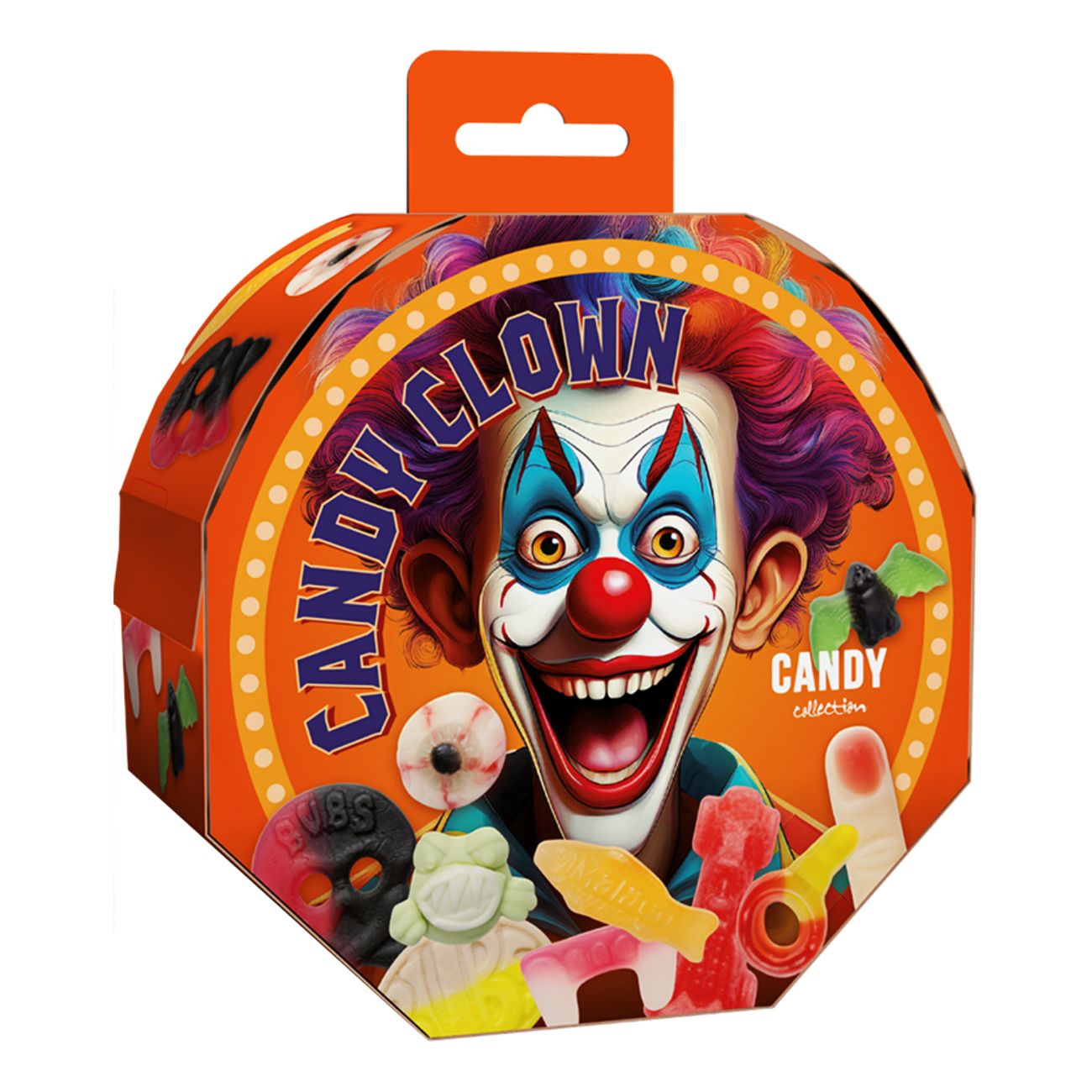 Candy Clown Halloweengodis