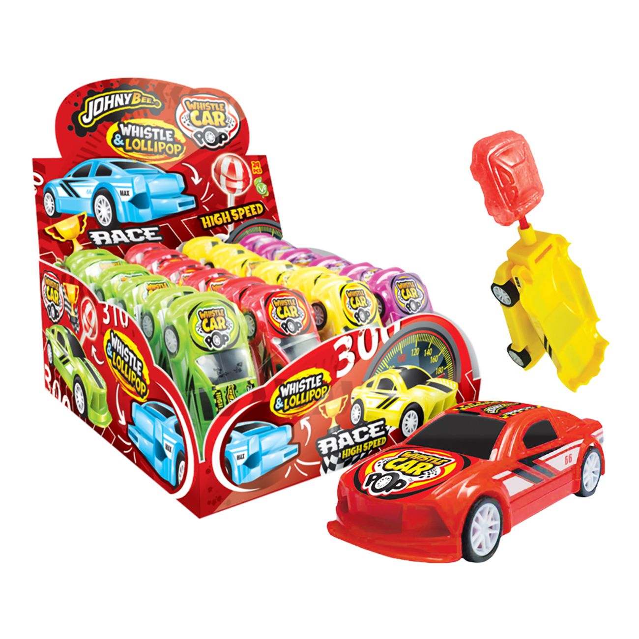 Car Whistle & Lollipop Storpack
