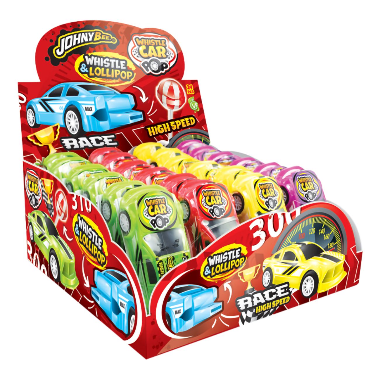 Car Whistle & Lollipop Storpack
