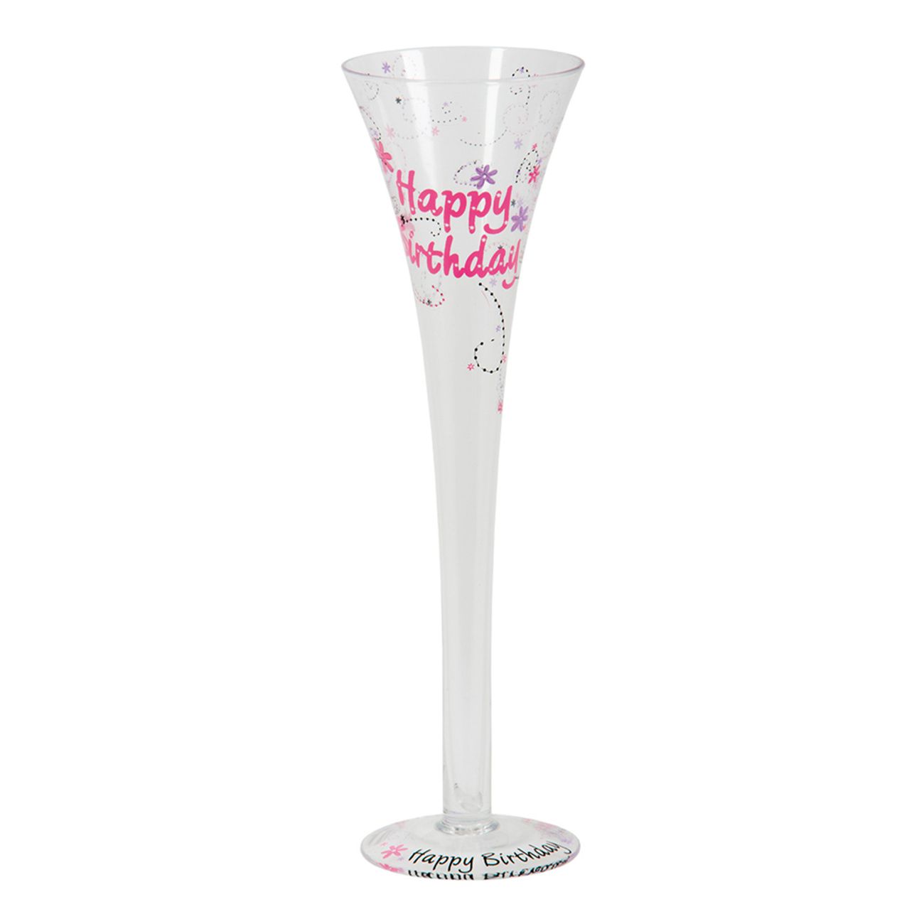 Champagneflöjt Happy Birthday