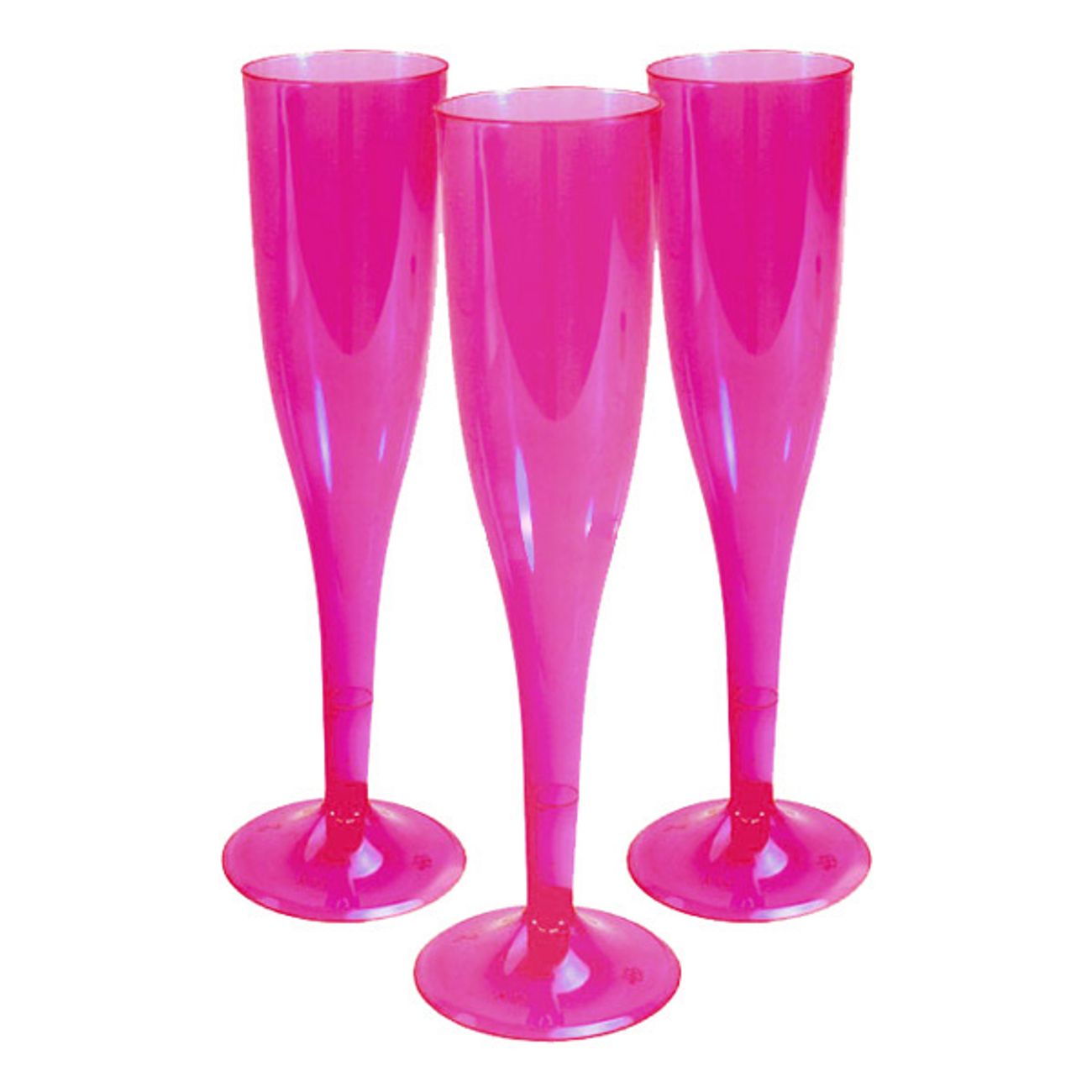 Champagneglass av Plast Rosa