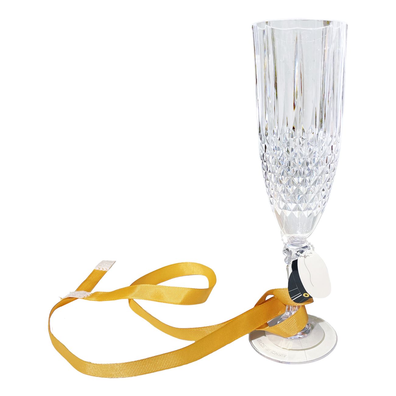 Champagneglass Student med Bånd