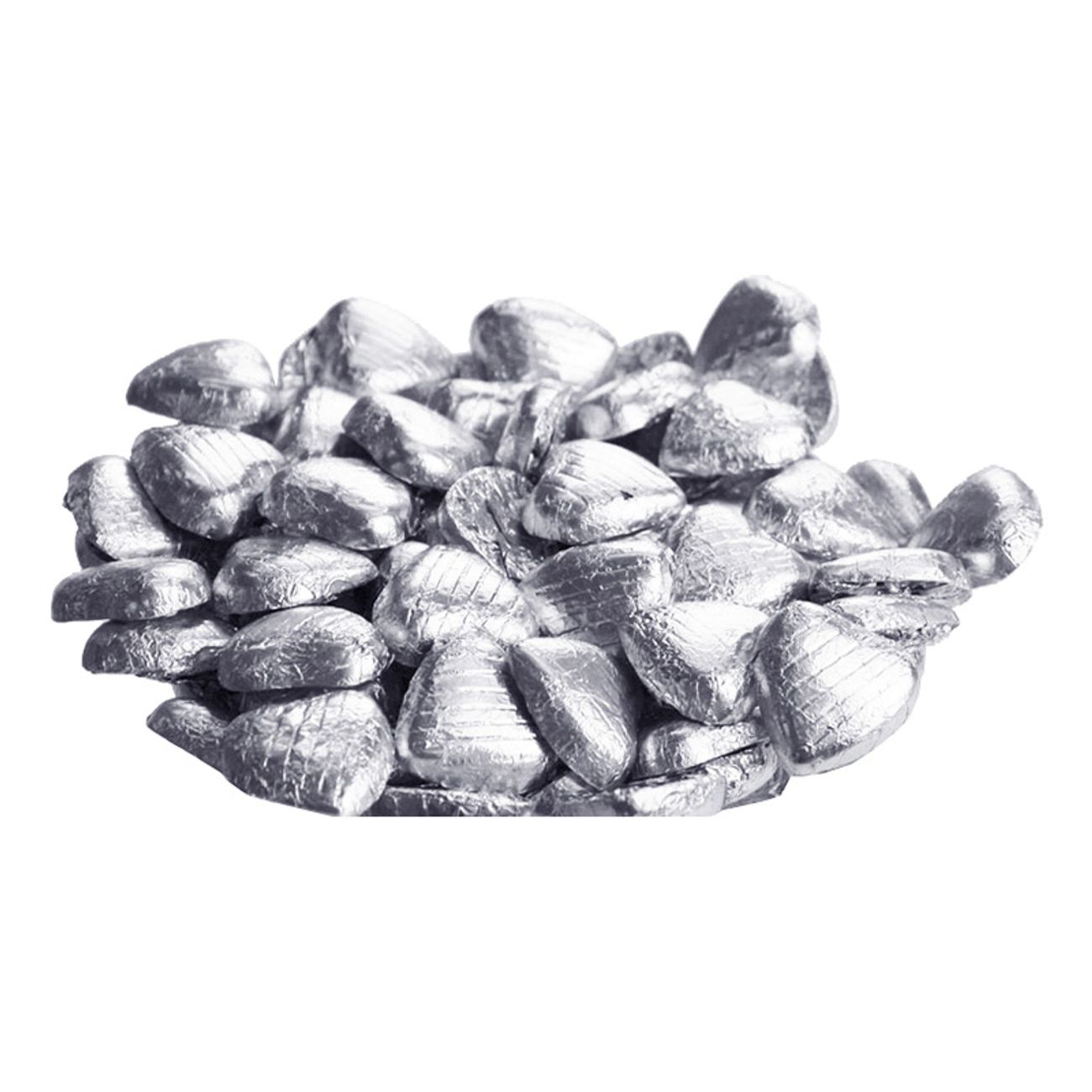 Chokladhjärtan I Silverfolie