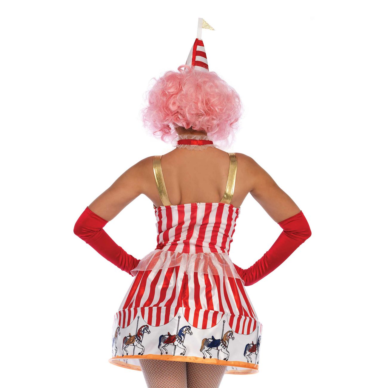 Clown Karusell Klänning Deluxe Maskeraddräkt
